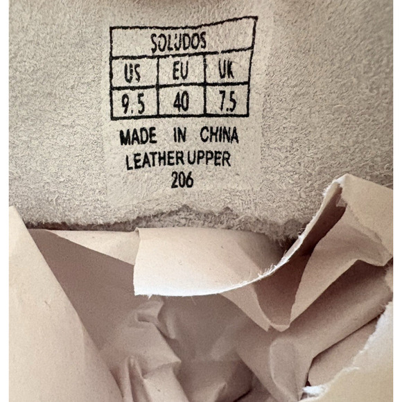 SOLUDOS Good Vibes Rainbow Sun Embroidered Leather Sneakers Low Top 9.5 Festival - Picture 10 of 11